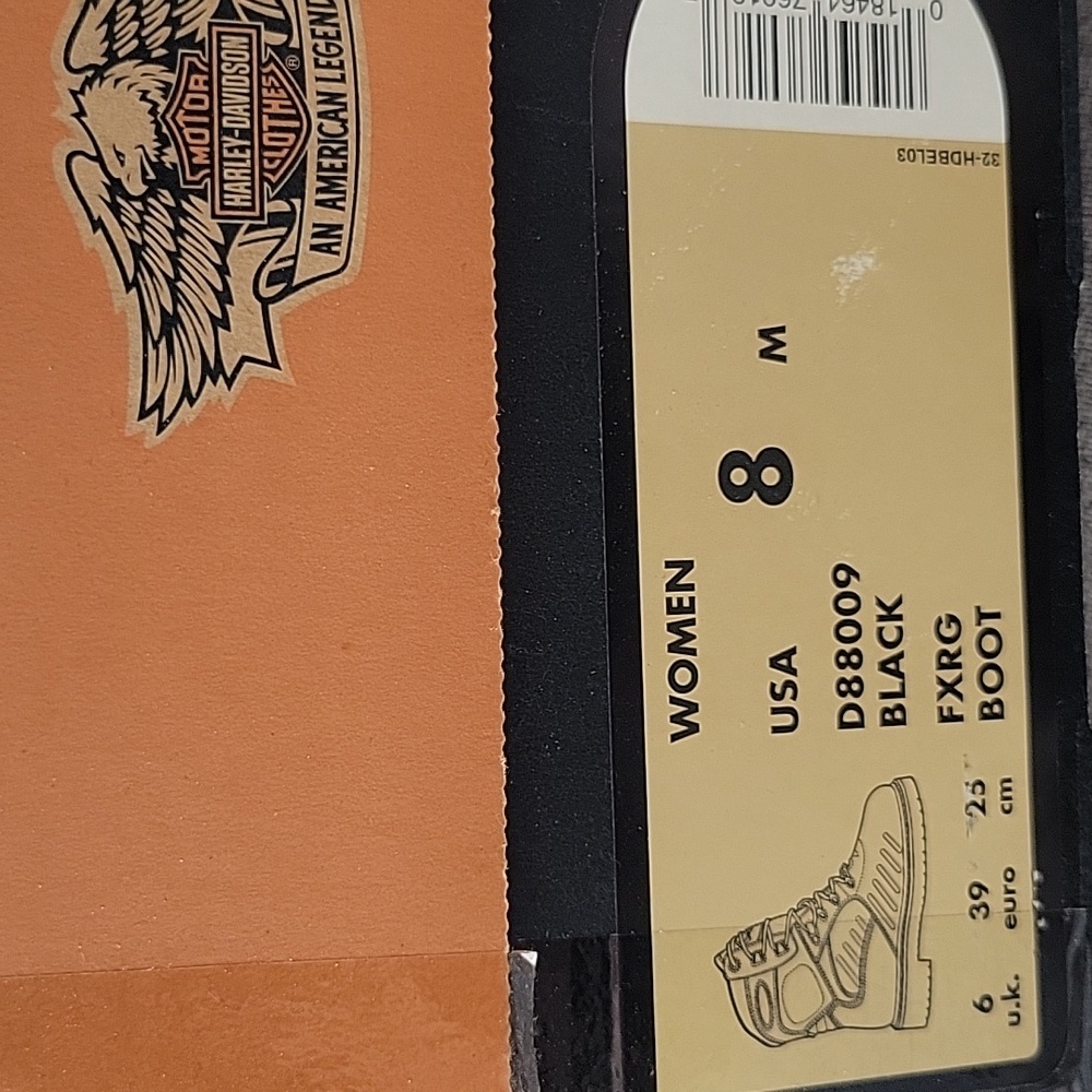 Harley-Davidson FXRG Boots 8/39 Black With Box - Picture 13 of 16